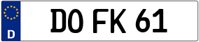 Trailer License Plate